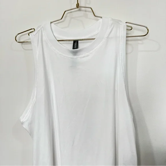 Vouri Energy Top Size X-Large White Ultrasoft Muscle Tank Comfy - Picture 8 of 10